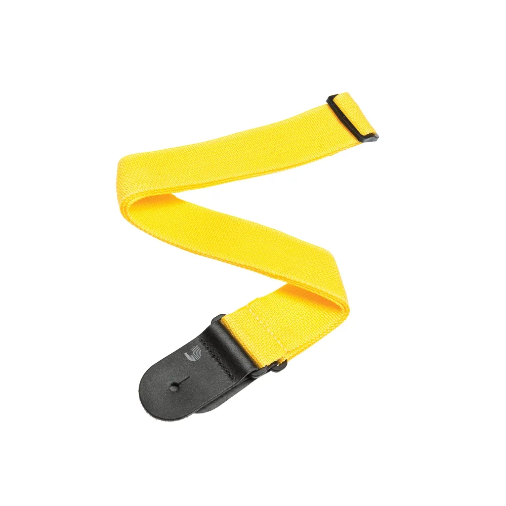  D'Addario PolyPro Guitar Strap Yellow (PWS110)