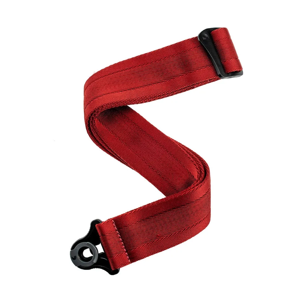  D'Addario Auto Lock Guitar Strap Blood Red (50BAL11)