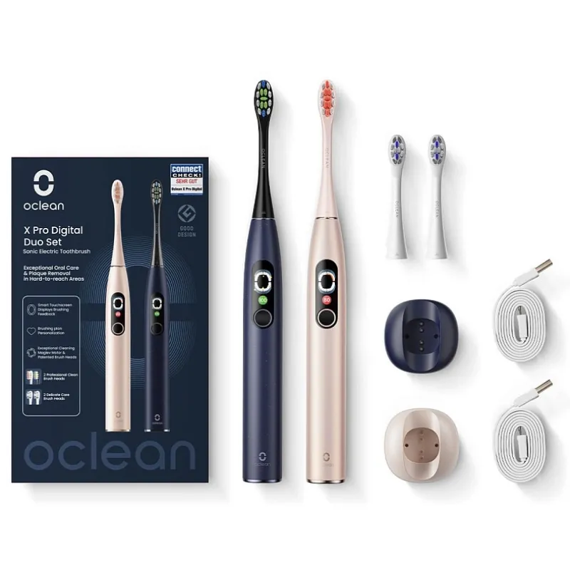 Зубна щітка Oclean X Pro Digital Duo Set Dark Blue + Golden (6970810554274)