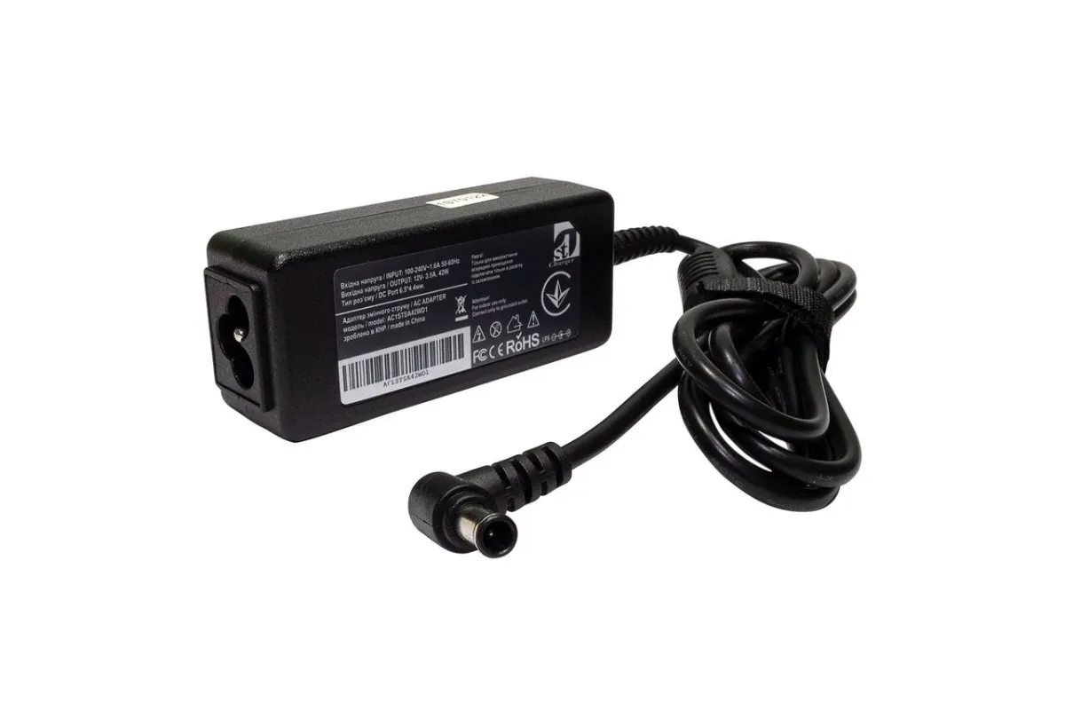 Блок живлення для ноутбука 1StCharger Samsung 12V 42W 3.5A 6.5x4.4 (AC1STSA42WD1)