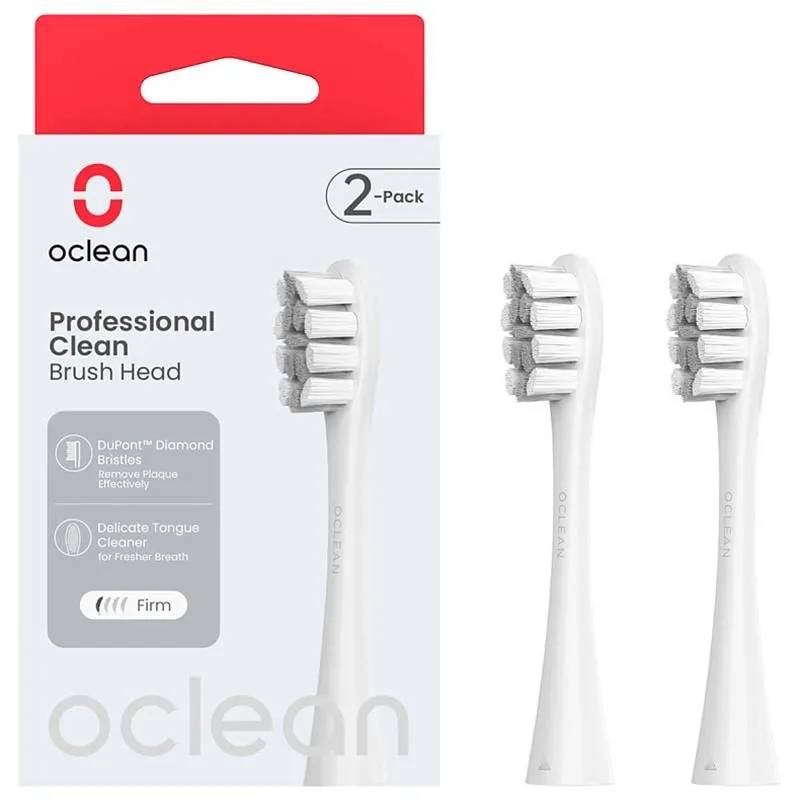 Насадка для зубної щітки Oclean P1C10 Brush Head Grey (2шт)