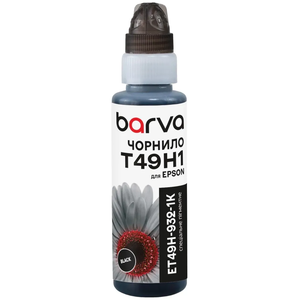 Чернило Barva Epson T49H 100мл, Pigm, флакон OneKey, Black (ET49H-932-1K)