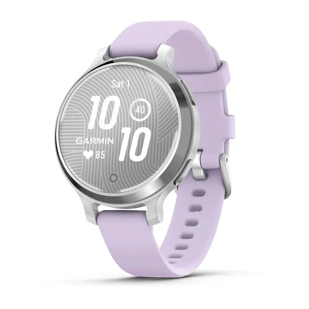 Смарт-годинник Garmin Lily 2 Active, Silver/Jasmine Purple, Silicone (010-02891-01)