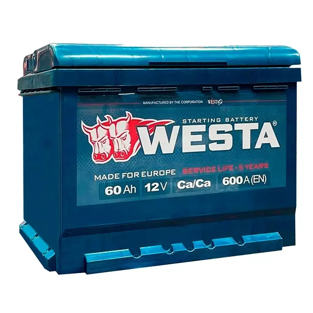 Акумулятор автомобільний Westa 6CT-60 А (0) А 600A