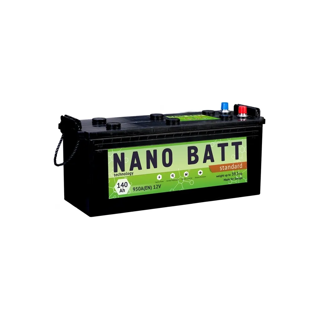 Акумулятор автомобільний NANO BATT Standart - 140 +лів 950 A