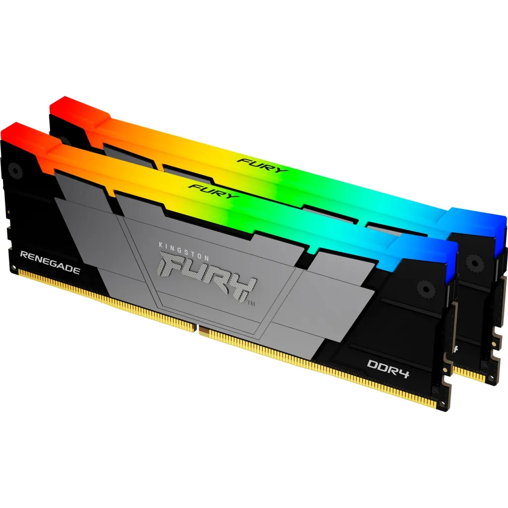 Оперативная память DDR4 16GB (2x8GB) 4600 MHz Renegade RGB Kingston Fury (ex.HyperX) (KF446C19RB2AK2/16)