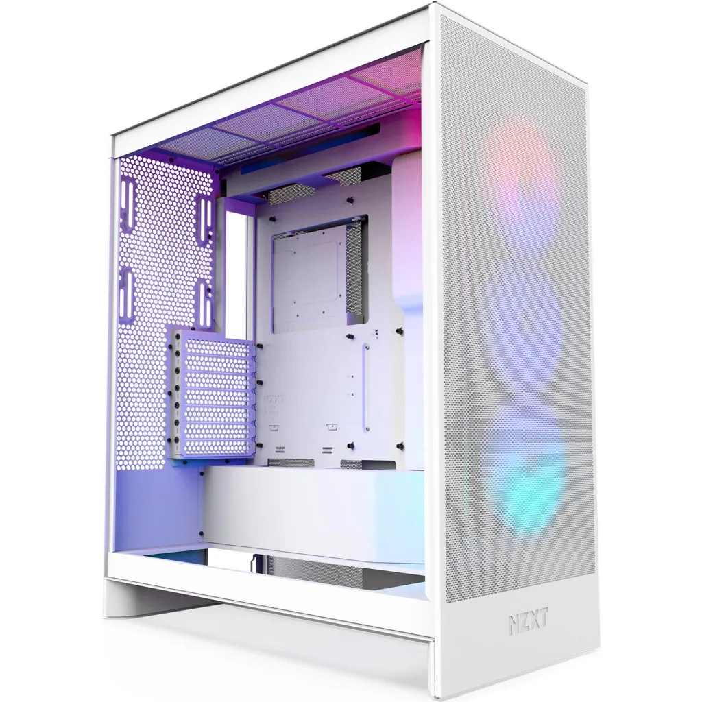 Корпус NZXT H7 Flow RGB All White (CM-H72FW-R1)