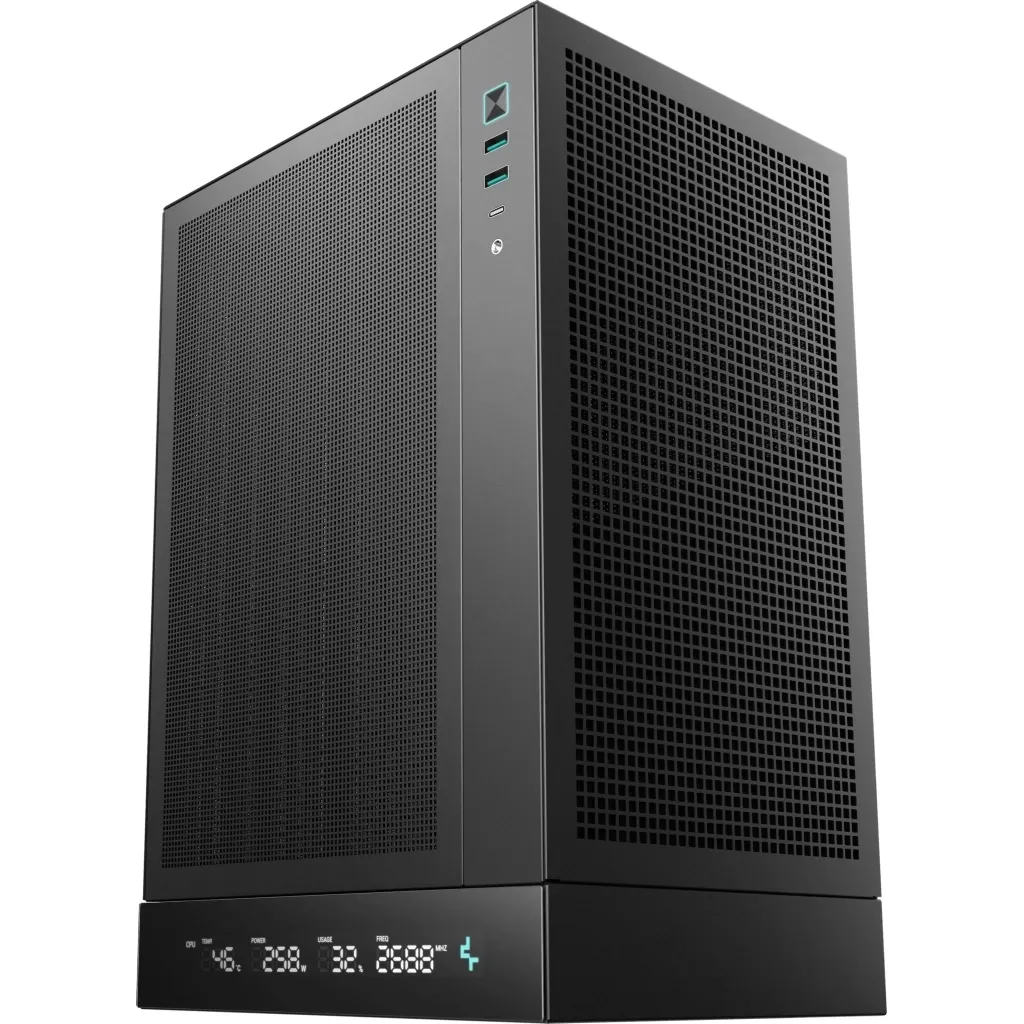 Корпус Deepcool CH170 Digital Black (R-CH170-BKNPI0D-G-1)