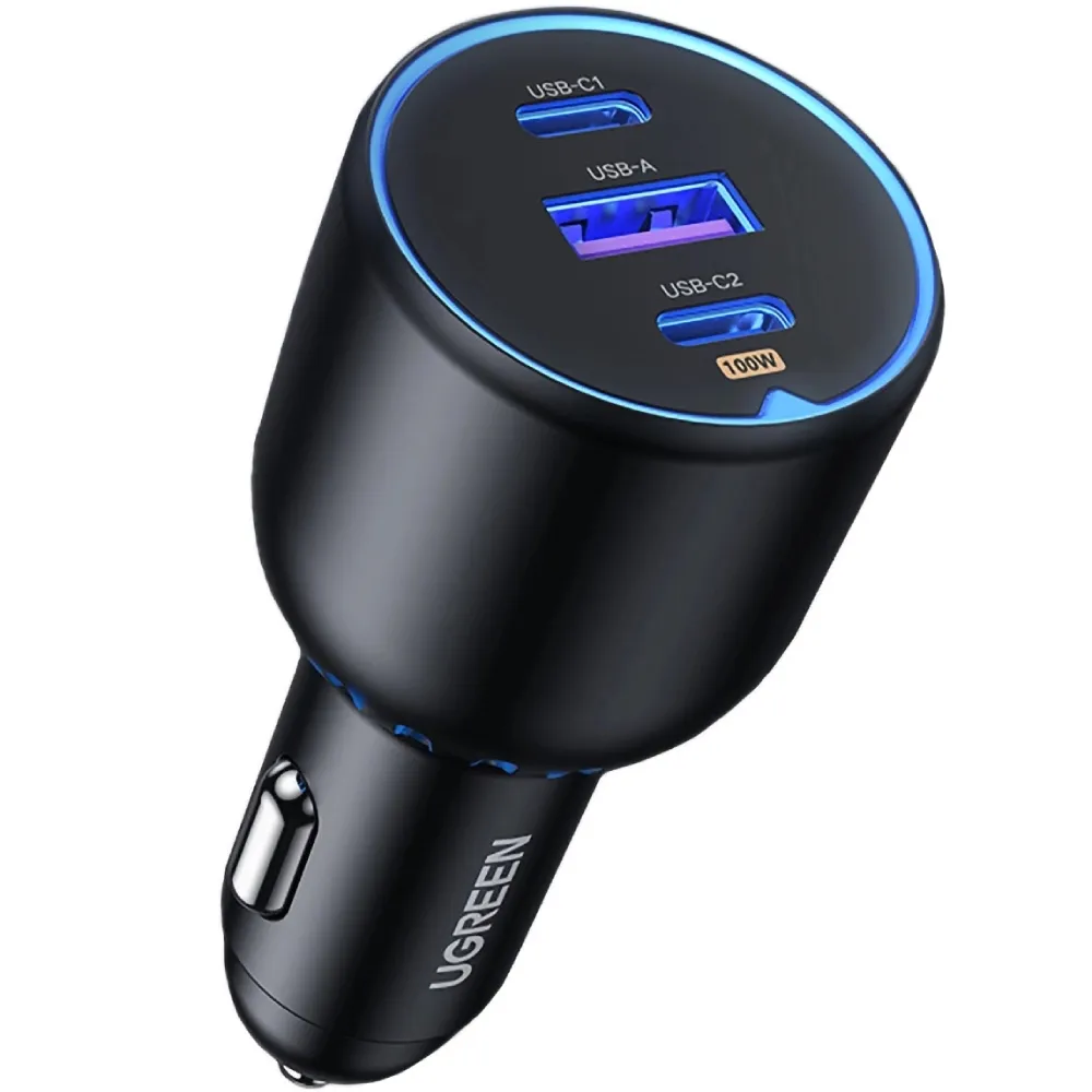 Зарядное устройство UGREEN 130W USB C PD Car Charger Black (CD293) (90413)