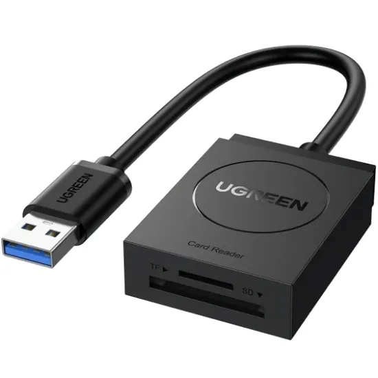 Кардрідер Ugreen 2in1 TF/SD USB 3.0 Black (20250)