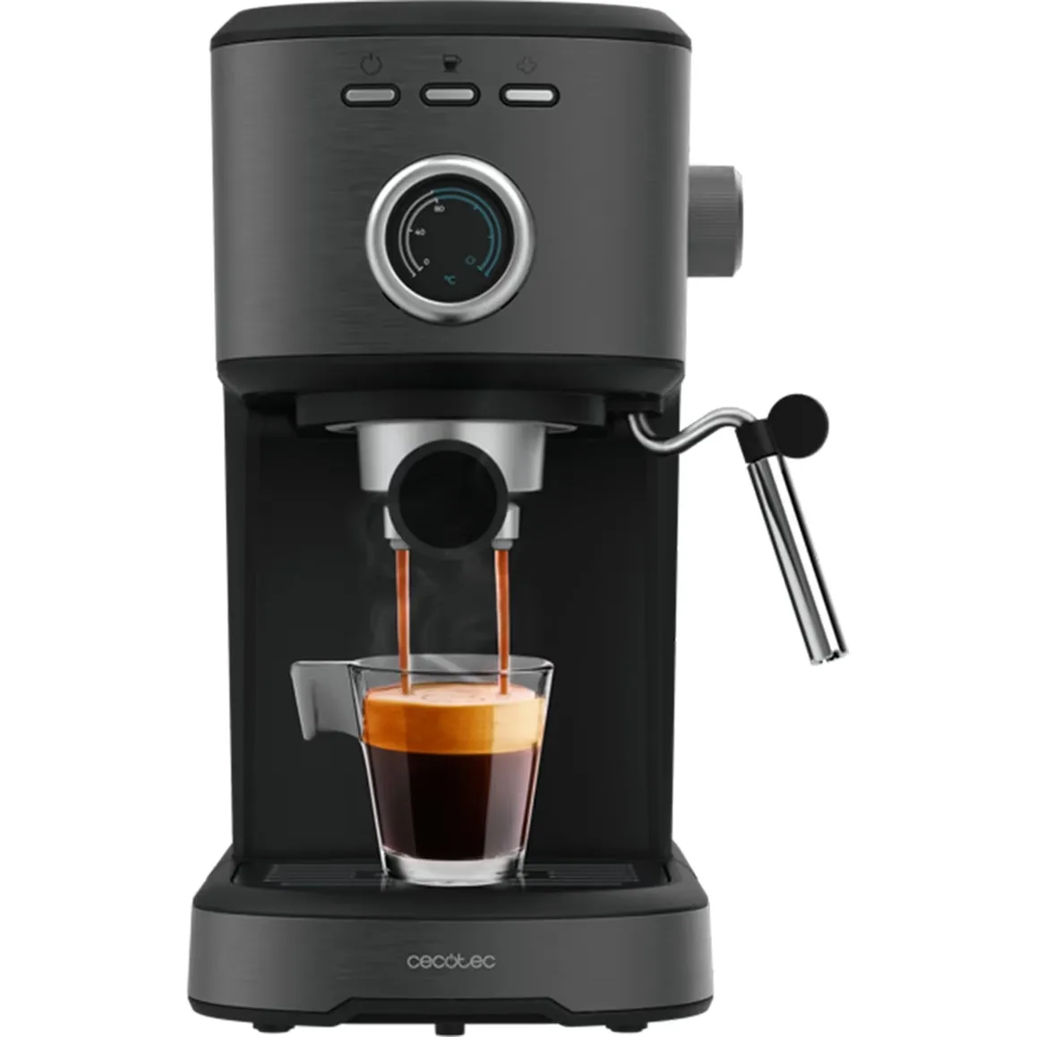 Ріжкова кавоварка еспрессо CECOTEC Power Espresso 20 Pecan Steel (CCTC-00275)