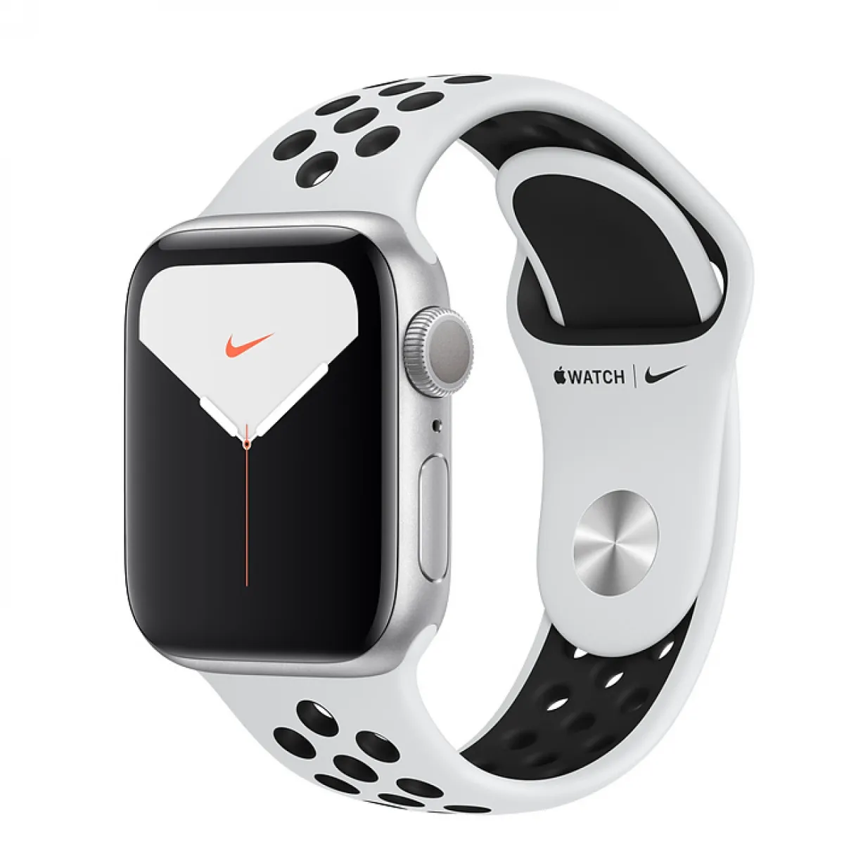 Смарт-годинник Apple Watch Nike Series 5 GPS 44mm Silver Aluminum with Silver Aluminum (MX3V2)