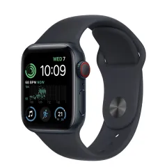 Смарт-часы Apple Watch SE 2 GPS + Cellular 44mm Midnight Aluminum Case with Midnight Sport Band S/M (MRH43)