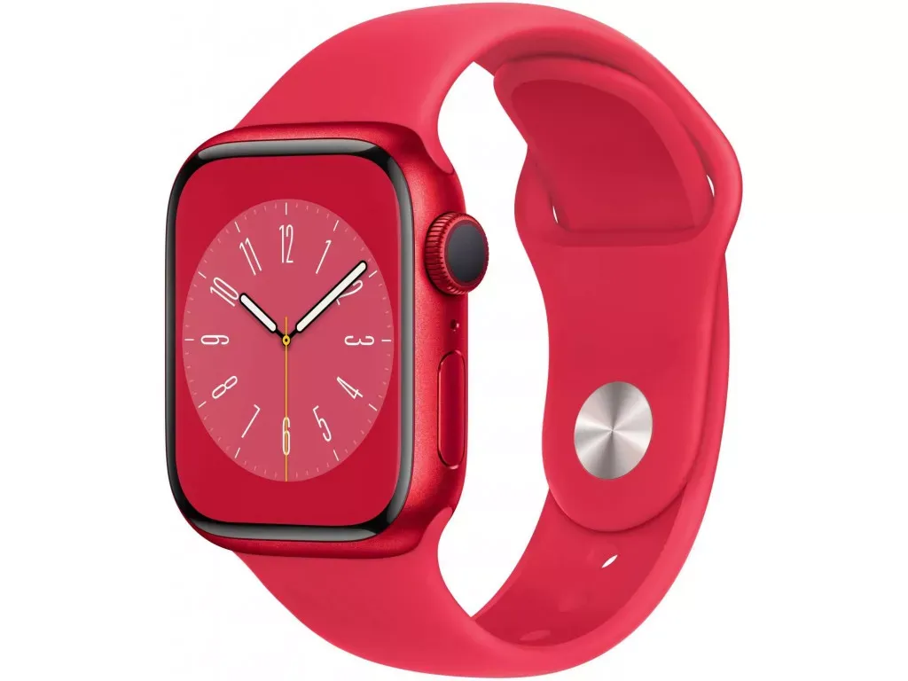 Смарт-часы Apple Watch Series 8 GPS 41mm Product Red Aluminum Case with Product Red Sport Band - S/M (MNUG3)