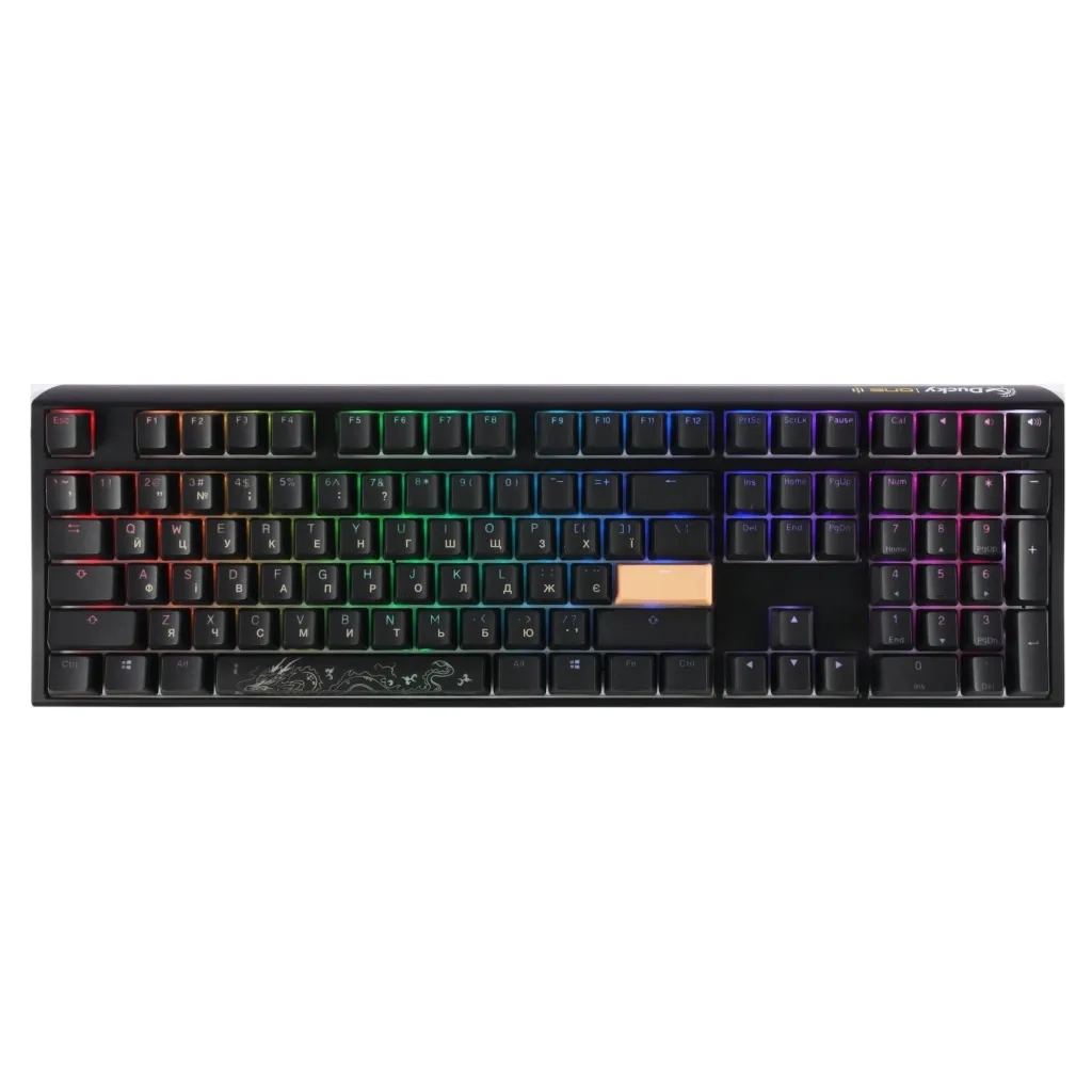 Клавиатура Ducky One 3 Cherry MX Speed Silver RGB UA USB Black (DKON2108ST-PUAPXCLAWSC1)