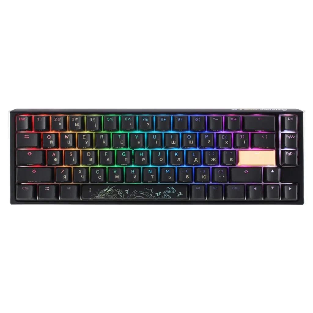 Клавиатура Ducky One 3 SF Cherry MX Red RGB UA USB Black (DKON2167ST-RUAPXCLAWSC1)