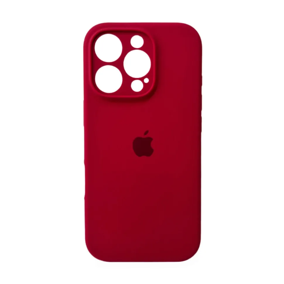 Чохол для смартфона Silicone Full Case AA Camera Protect for Apple iPhone 16 Pro 21,Rose Red