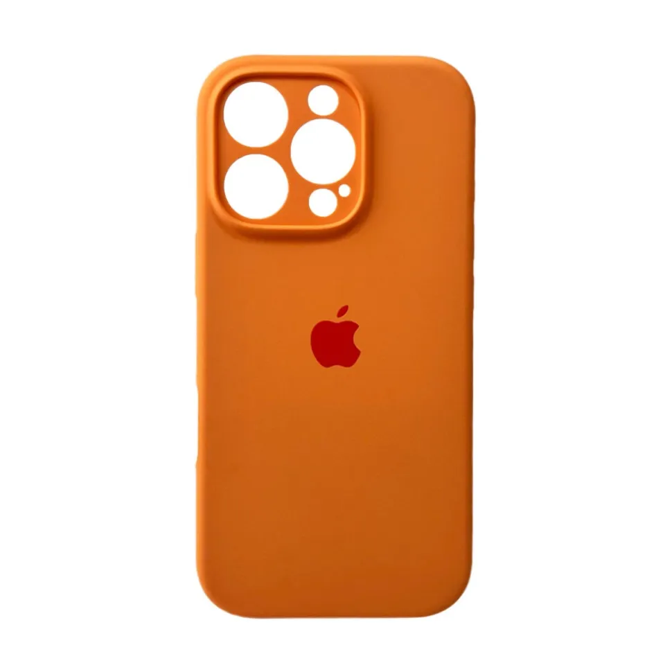 Чохол для смартфона Silicone Full Case AA Camera Protect for Apple iPhone 16 Pro 34,Papaya