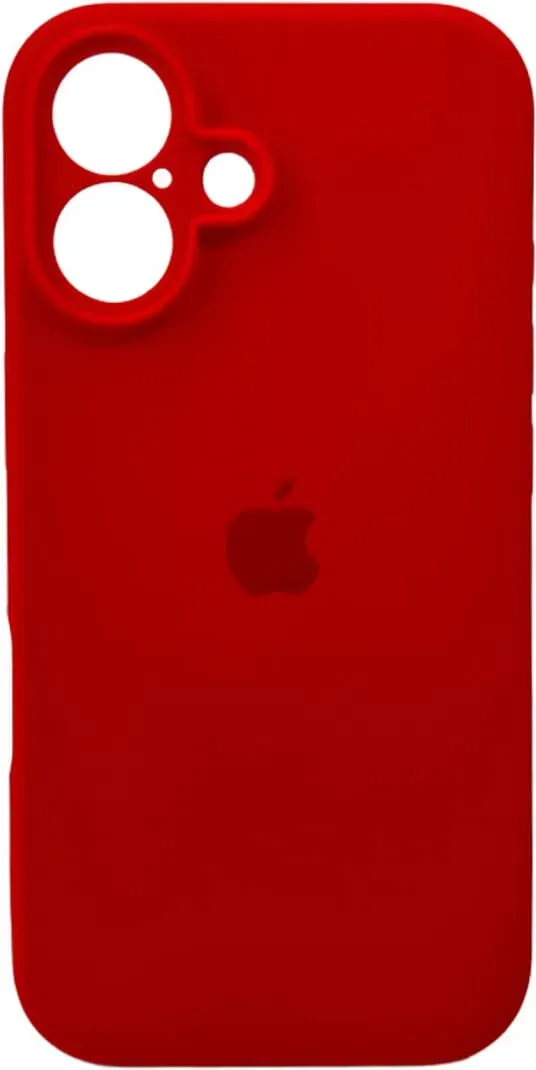 Чохол-накладка Silicone Full Case AA Camera Protect for Apple iPhone 16 20,China Red