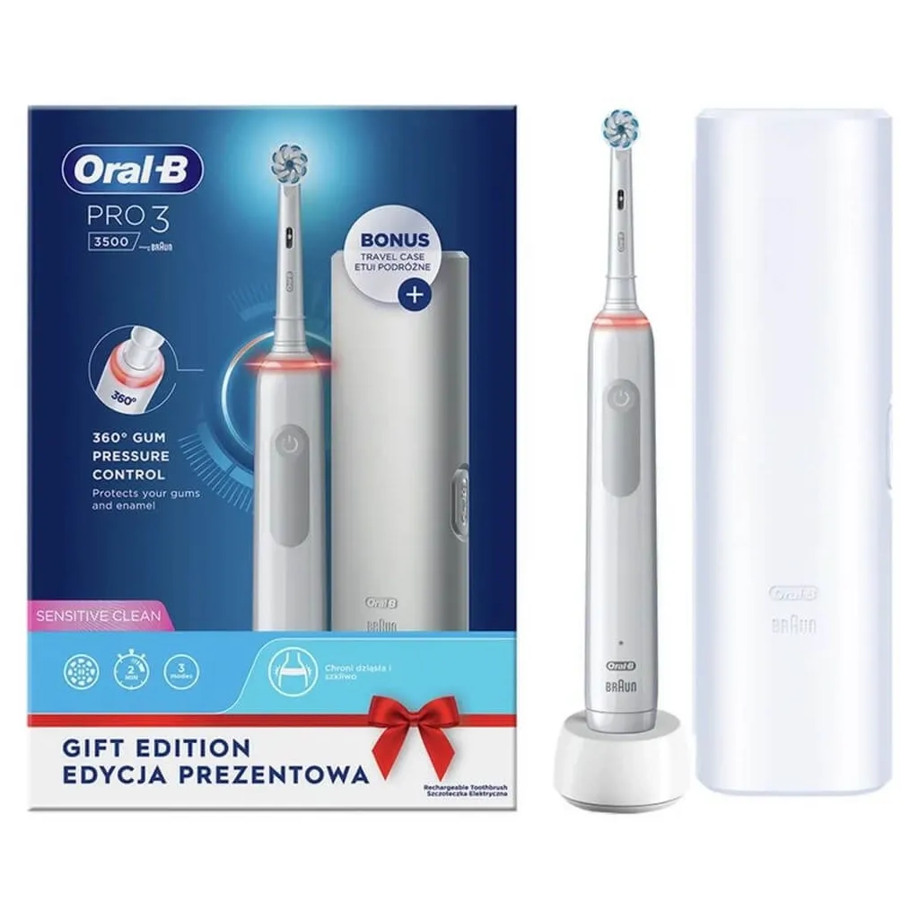 Зубна щітка Oral-B PRO3 3500 D505.513.3X WT Gift Edition