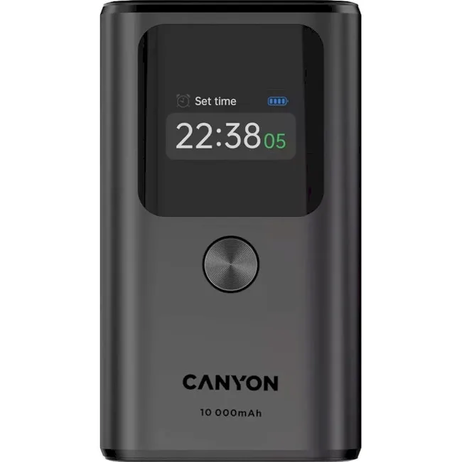 Зовнішній акумулятор Canyon OnPower 130 10000mAh 30W Grey (CNS-CPB130DG)