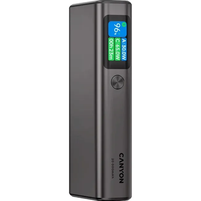 Зовнішній акумулятор Canyon OnPower 230 20000mAh 130W Dark Grey (CNS-CPB230DG)