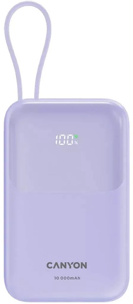 Зовнішній акумулятор Canyon OnPower 101 10000mAh 22.5W Purple (CNS-CPB101PU)