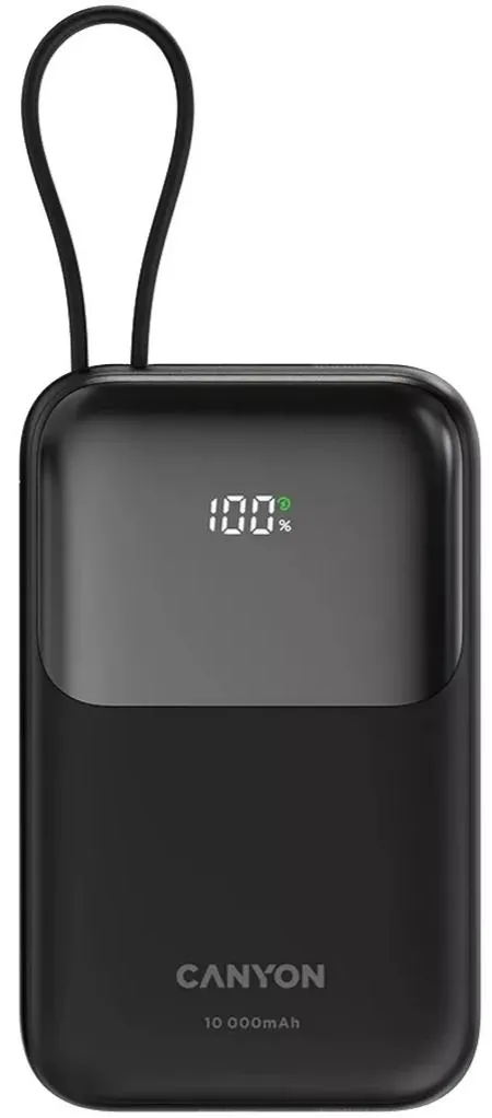 Зовнішній акумулятор Canyon OnPower 101 10000mAh 22.5W Black (CNS-CPB101BK)