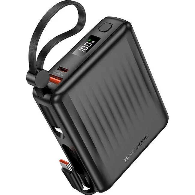 Внешний аккумулятор BOROFONE BJ70A Vigorous 22.5W+PD20W 15000mAh Black (6941991116698)