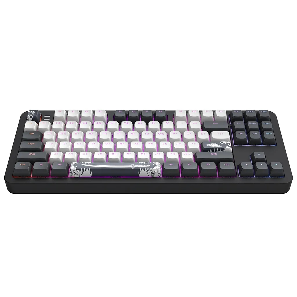 Клавіатура Dark Project ALU87 Bushido ABS RGB Mech G3MS Moonstone Black/White (DPKB_BUSHIDO_87_ANSI_UA)