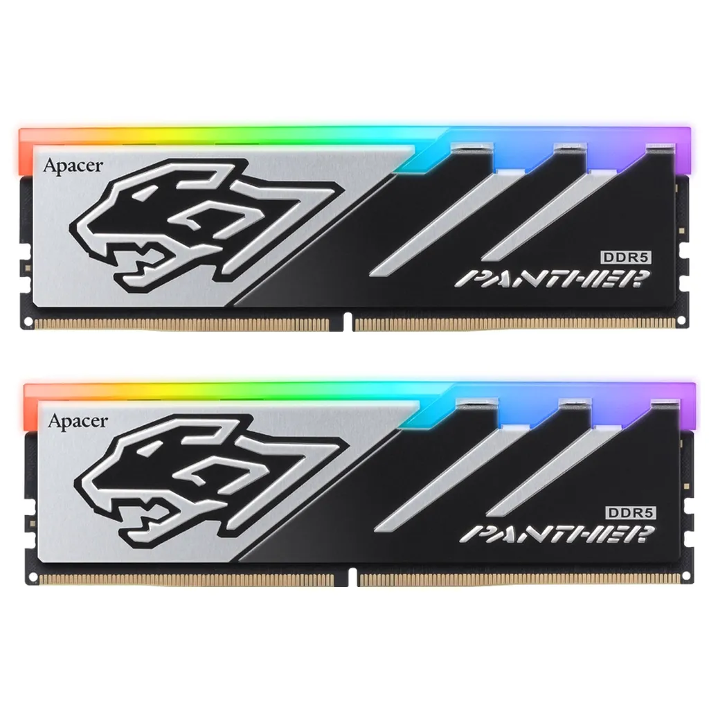 Оперативна пам'ять DDR5 32GB (2x16GB) 5200 MHz Panther RGB Apacer (AH5U32G52C5229BAA-2)