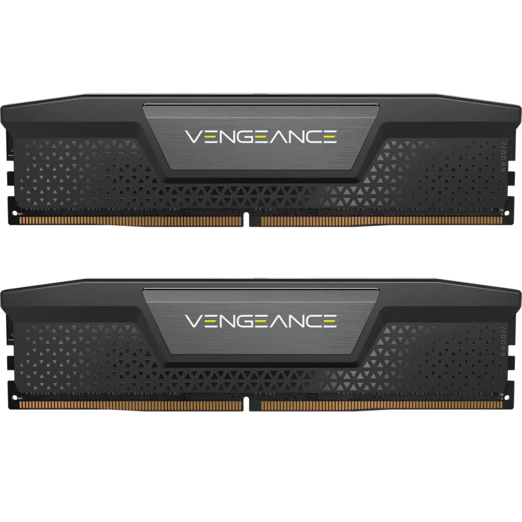 Оперативная память DDR5 64GB (2x32GB) 6000 MHz Vengeance Black Corsair (CMK64GX5M2B6000C40)