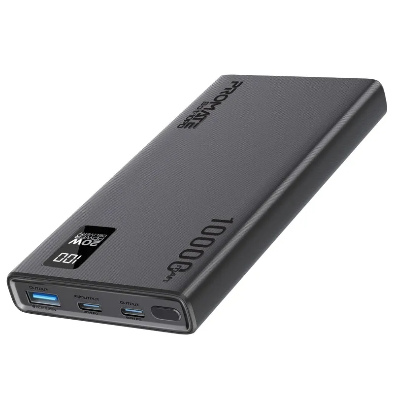 Внешний аккумулятор Promate Bolt-10PD Black 10000mAh (bolt-10pd.black)