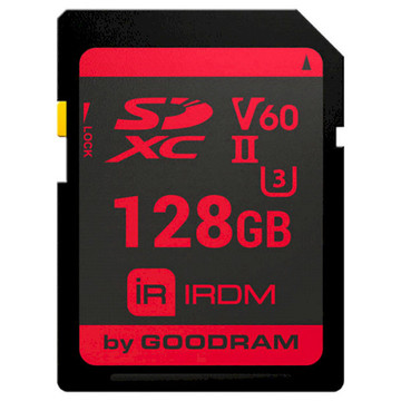 Карта памяти Goodram Secure Digital 128Gb IRDM SDXC V60 UHS-II U3 Retail