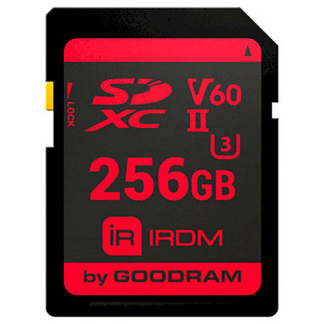 Карта памяти GOODRAM 256 GB SDXC UHS-II U3 IRDM IR-S6B0-2560R11