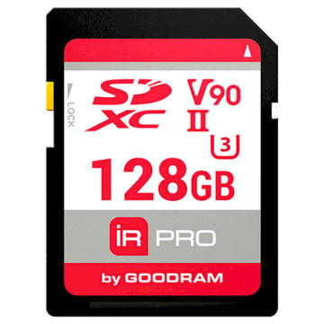Карта памяти GOODRAM 128 GB SDXC UHS-II U3 IRDM PRO IRP-S9B0-1280R11