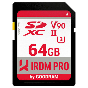 Карта памяти GOODRAM 64 GB SDXC UHS-II U3 IRDM PRO IRP-S9B0-0640R11
