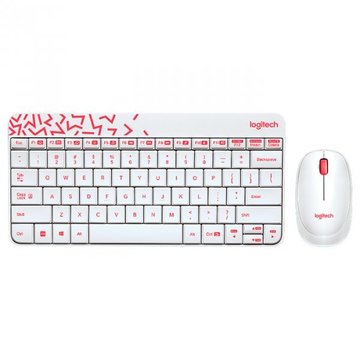 Комплект (клавиатура и мышь) Logitech MK240 White  (920-008212)