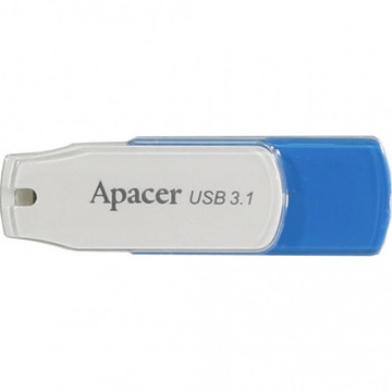 Флеш память USB Apacer 32GB AH357 Blue/White (AP32GAH357U-1)