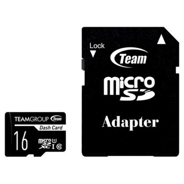 Карта пам'яті  Team 16GB microSDHC UHS-I Class 10 Dash Card + SD-adapter (TDUSDH16GUHS03)