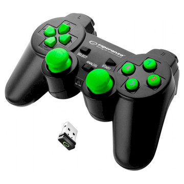 Геймпад Esperanza Gladiator PC/PS3 Black-Green (EGG108G)