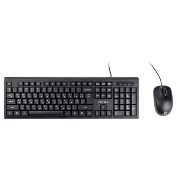 Комплект (клавиатура и мышь) Vinga KBS806 Black