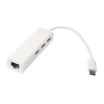 USB Хаб Value USB3.1 Type-C - RJ45 10/100 + 3 порта USB2.0 кабель 15 см