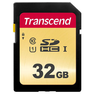 Карта пам'яті  Transcend 32GB SDHC Class 10 (TS32GSDC500S)