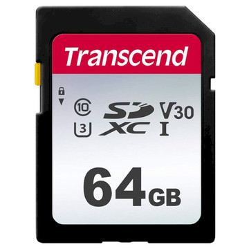 Карта памяти Transcend 64GB UHS-I/U3 Class 10 300S (TS64GSDC300S)
