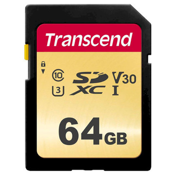 Карта памяти Transcend 64GB SDXC Class 10 (TS64GSDC500S)