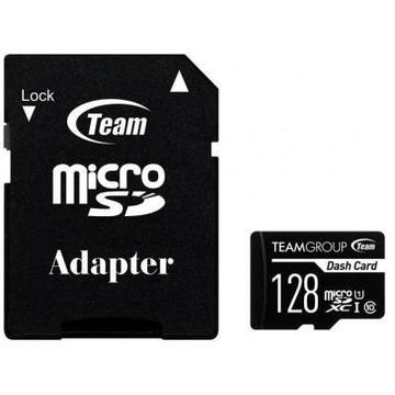 Карта пам'яті  Team MicroSDXC 128GB UHS-I Class 10 Dash Card + SD-adapter (TDUSDX128GUHS03)