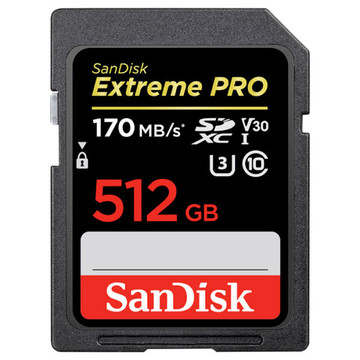 Карта памяти SanDisk 512GB UHS-I/U3 Class 10 Extreme Pro R170/W90MB/s (SDSDXXY-512G-GN4IN)