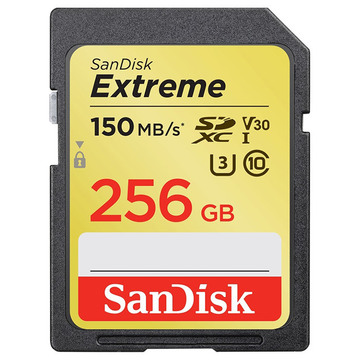 Карта памяти SanDisk 256GB SDXC class 10 UHS-I U3 Extreme (SDSDXV5-256G-GNCIN)