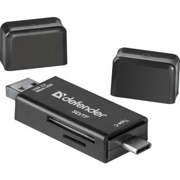 Кардрідер Defender Card Reader Multi Stick USB2.0 Type A/B/C - SD/TF